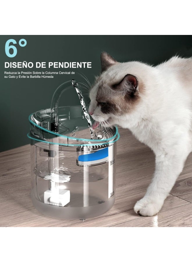 Transparent Cat Water Fountain – Smart Automatic Drinking Dispenser with Ultra-Quiet Pump - Image 1