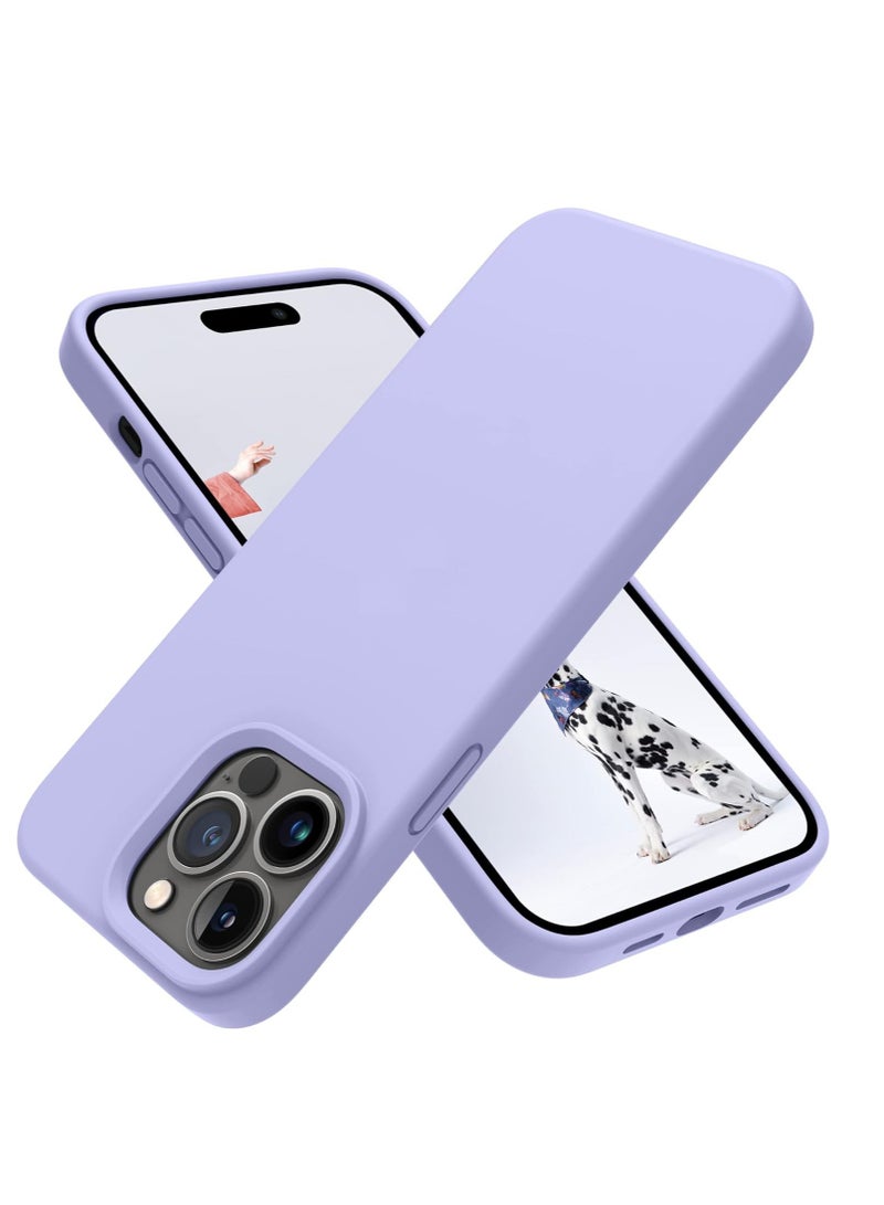 Compatible with iPhone 15 Plus/iPhone 14 Plus Case 6.7", Slim Liquid Silicone 3 Layers Soft Gel Rubber Cover Protective Phone Case with Anti-Scratch Microfiber - Image 2