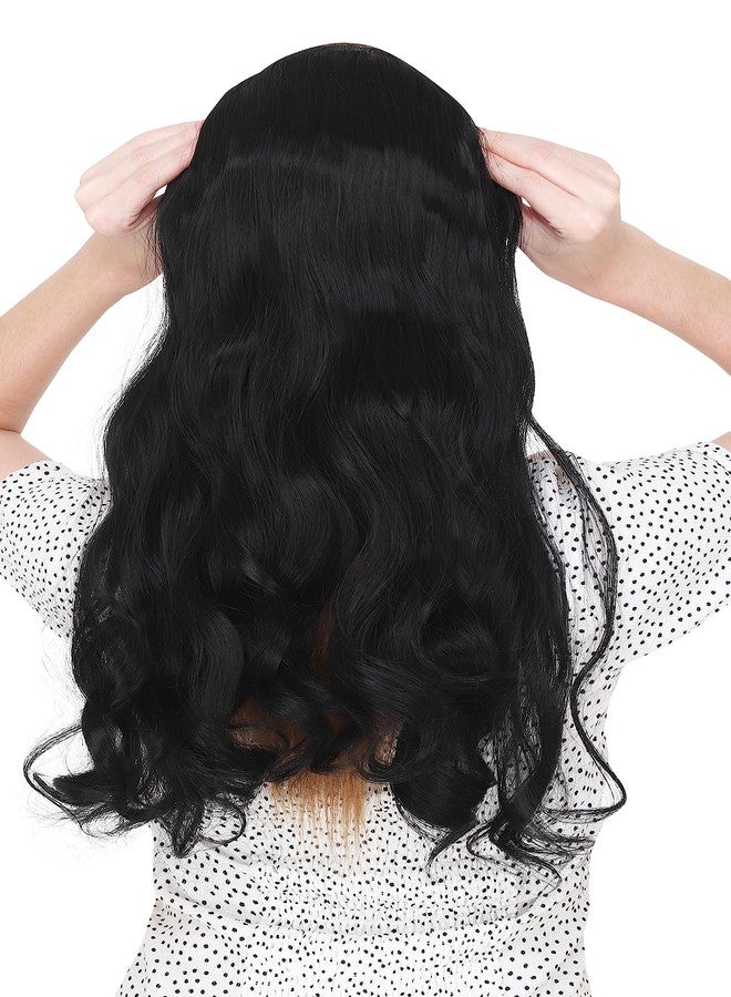 BeatStock Curly, Wavy Black Hair Extension For Womens or Girls in Synthetic fibre, 22 inch - Image 2