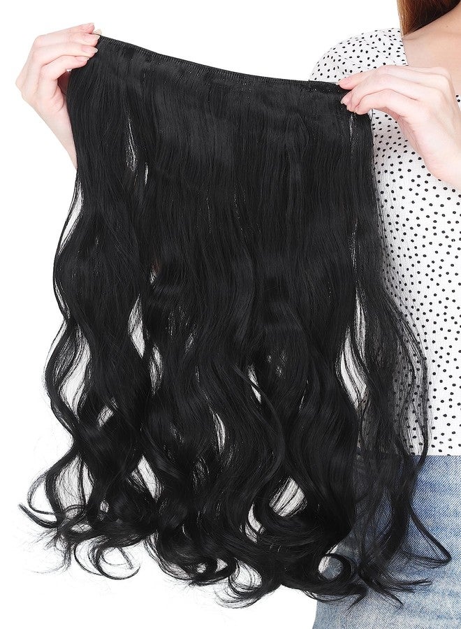 BeatStock Curly, Wavy Black Hair Extension For Womens or Girls in Synthetic fibre, 22 inch - Image 4