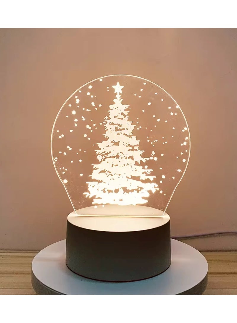 Huitich Christmas Tree 3D LED Lamp White - Image 2