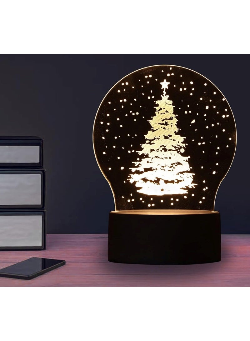 Huitich Christmas Tree 3D LED Lamp White - Image 3