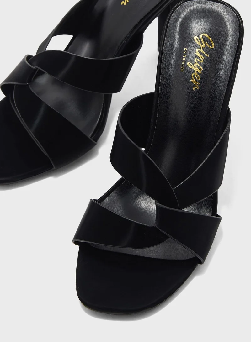 Ginger Twisted Front Mule Sandal