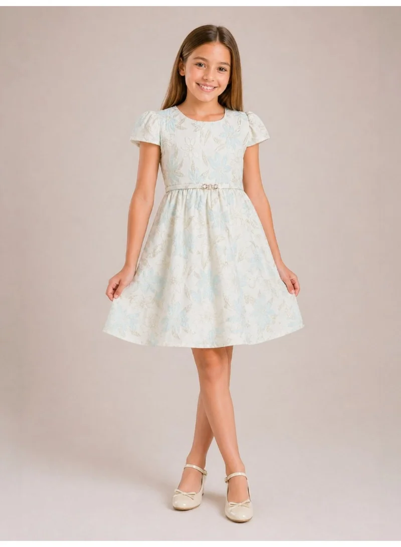 victor and jane Floral Belted Dress