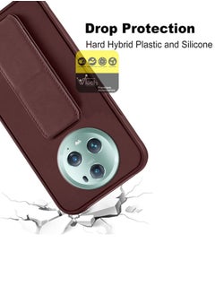 Wtech Hand Grip Foldable Magnetic Kickstand Wrist Strap Finger Grip With Built-In Iron Piece Magnetic Holder For Honor Magic 5 Pro 5G 2023 Chocolate Brown  - Image 5