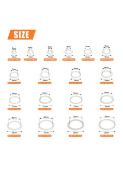 ماركة غير محددة SYOSI 560 Pcs 18 Sizes Automotive Drain Plug Gaskets, Oil Crush Washers, Aluminum Flat Washers Assortment Kit (M6 M8 M10 M12 M14 M16 M18 M20 M22 M24)  - Image 3