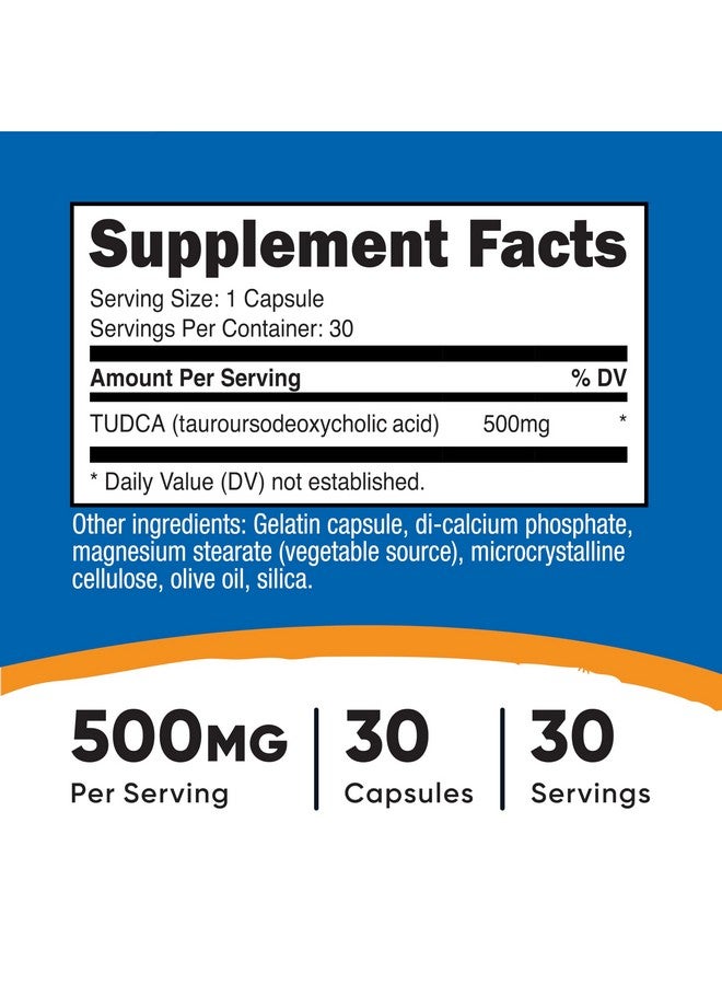 Nutricost Tudca 250mg, 30 Capsules (3 Bottles) - Image 2