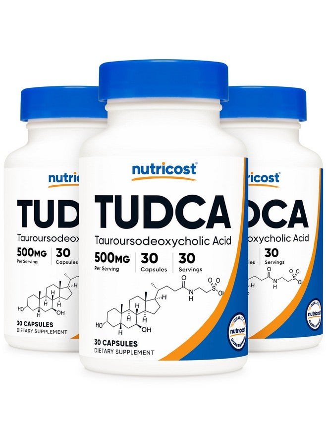 Nutricost Tudca 250mg, 30 Capsules (3 Bottles) - Image 1