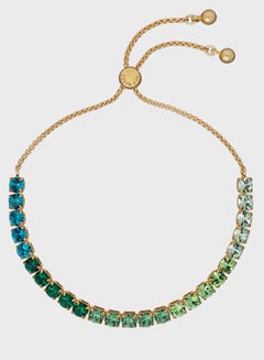 Ted Baker Bracciale Tennis Donna Melrah Icon Con Cristalli - Slider Regolabile, Oro Rosa - 3