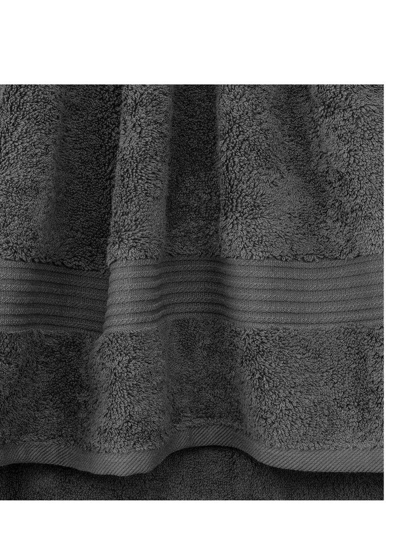 Cotton Paradise Cotton Paradise 6 Piece Towel Set 100% Cotton Soft Absorbent Turkish Towels for Bathroom 2 Bath Towels 2 Hand Towels 2 Washcloths, Dark Gray Towel Set  - Image 4