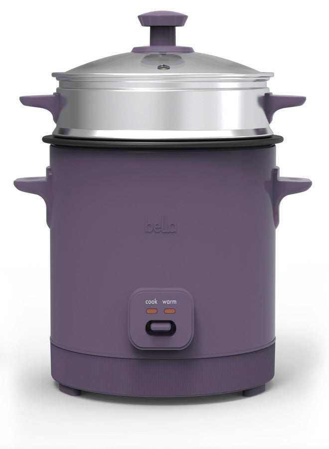 Bella 16-cup rice cooker with steam, plum - Image 1