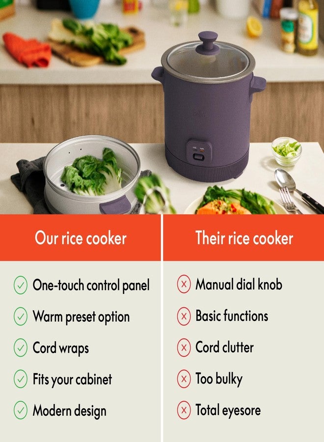 Bella 16-cup rice cooker with steam, plum - Image 5