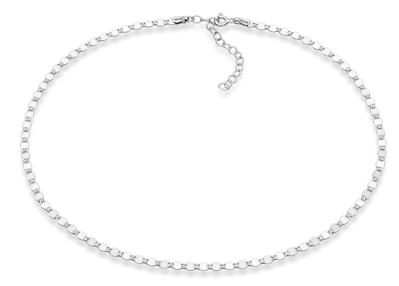Miabella 925 Sterling Silver, 18K Gold Plated Figaro, Beaded Singapore, Sparkle, Cuban Link Chain, Choker Necklace for Women Made in Italy (SI, Sparkle, Length 13 Inches) - Image 1