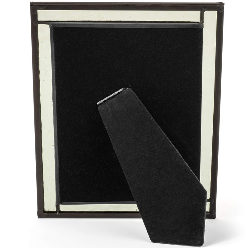 J Devlin Glass Art Green Stained Glass Picture Frame for Home D?cor Office Desk Table Top 5x7 Photo Horizontal Vertical Easel Back Series J Devlin - Image 4