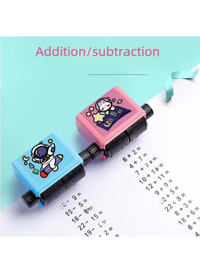 Autonomy New Primary School Students Add, Subtract, Multiply And Divide Exercises Rolling Seal Primary School Children's Mathematics Oral Calculation Problem Artifact Printing - Image 2