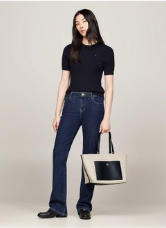 Tommy Hilfiger Plus TH Monogram Jacquard Canvas Tote  - Image 2