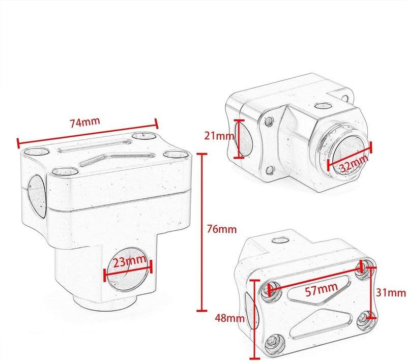 DEMULAX Motorcycle Handlebar Riser Clamp - Image 2