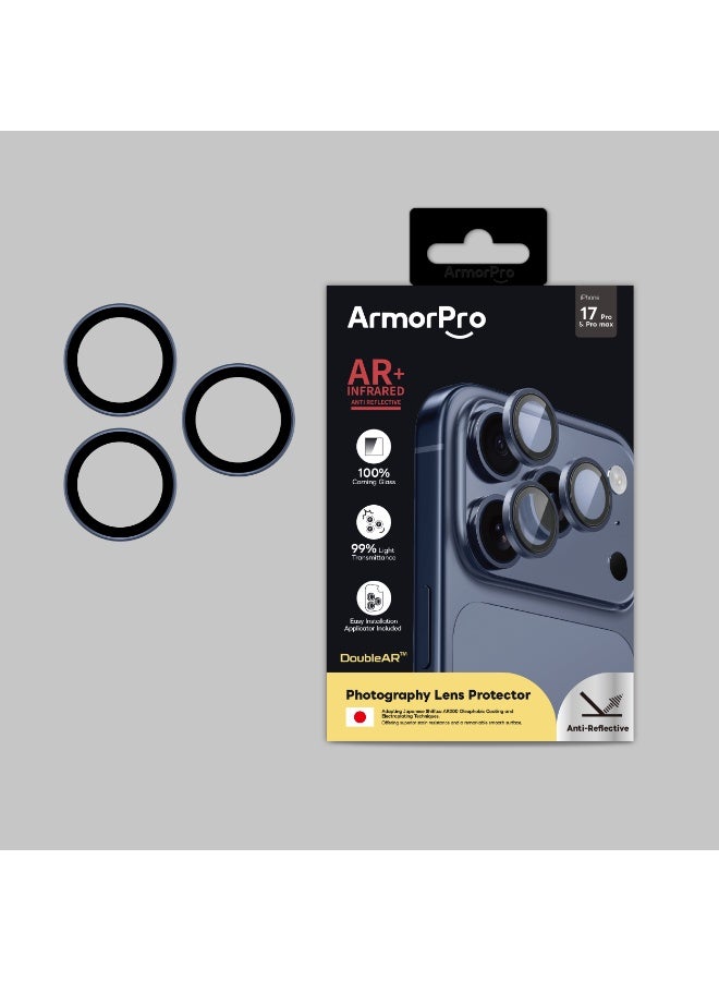 ArmorPro iPhone 17 Pro & 17 Pro Max, DoubleAR Camera Lens Protector, DoubleAR Lens, Deep Blue Deep Blue - Image 2