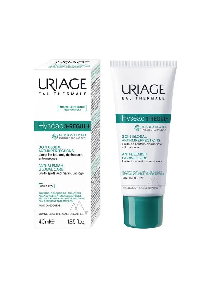 Uriage Hyseac 3-Regul+ Anti-Blemish Care with AHA For Dark Spots 40ml - Image 1