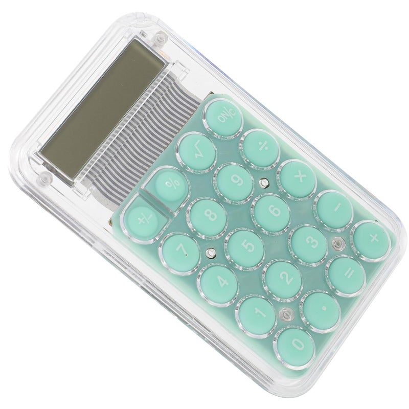 آلة حاسبة محمولة صغيرة بحجم الجيب بشاشة LCD خضراء للمدرسة والمكتب والمنزل - Image 2