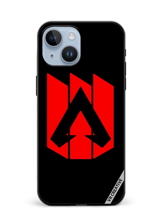 VR CREATIVE Protective Case Cover For Apple iPhone 15 Plus Red Logo  Apex Legends Design Multicolour - Image 1