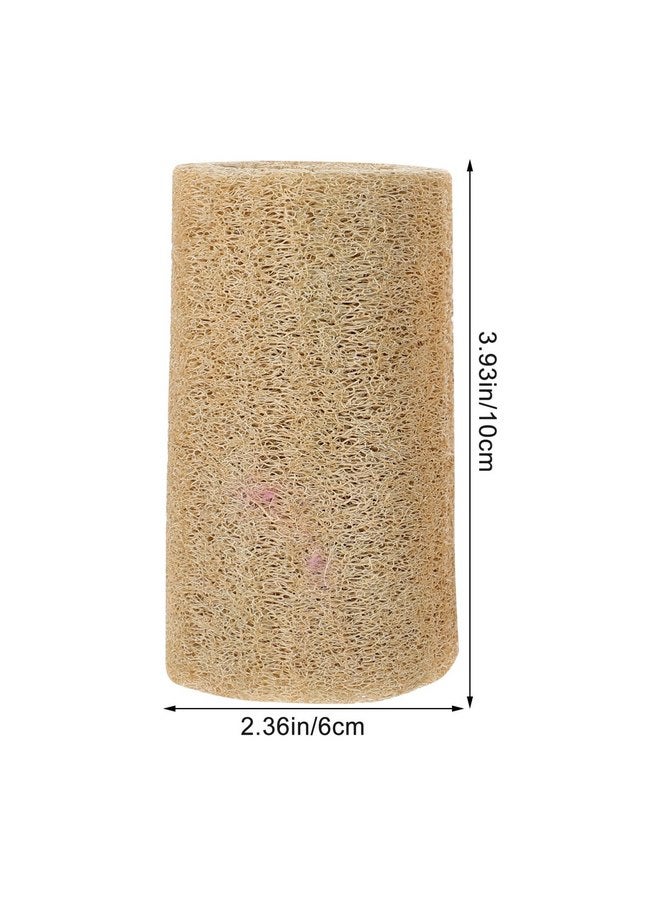 POPETPOP Bunny Chew Toys 3Pcs Hamster Chew Toys Natural Loofah Hamster Gnawing Treats Teeth Grinding Toys for Gerbil Rat Guinea Pig Chinchilla 10CM Rabbit Toys Loofah - Image 3