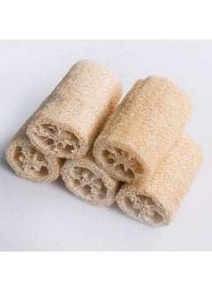 POPETPOP POPETPOP Bunny Chew Toys 3Pcs Hamster Chew Toys Natural Loofah Hamster Gnawing Treats Teeth Grinding Toys for Gerbil Rat Guinea Pig Chinchilla 10CM Rabbit Toys Loofah  - Image 2