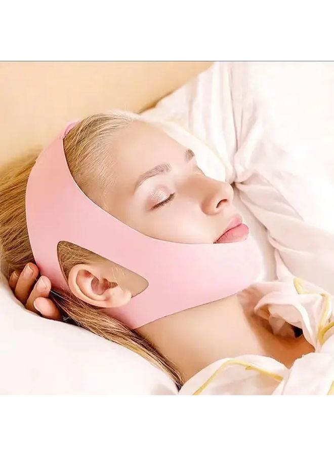 سدادة الفم الوردية المضادة للشخير القابلة للتعديل - جهاز مريح لانقطاع النفس النومي يمنع التنفس عبر الفم - Image 2