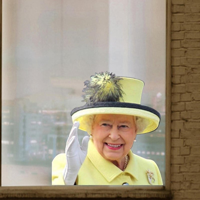 woobles Queen Elizabeth Car Sticker - Waterproof Window Decal for Fun Personalization - Image 4