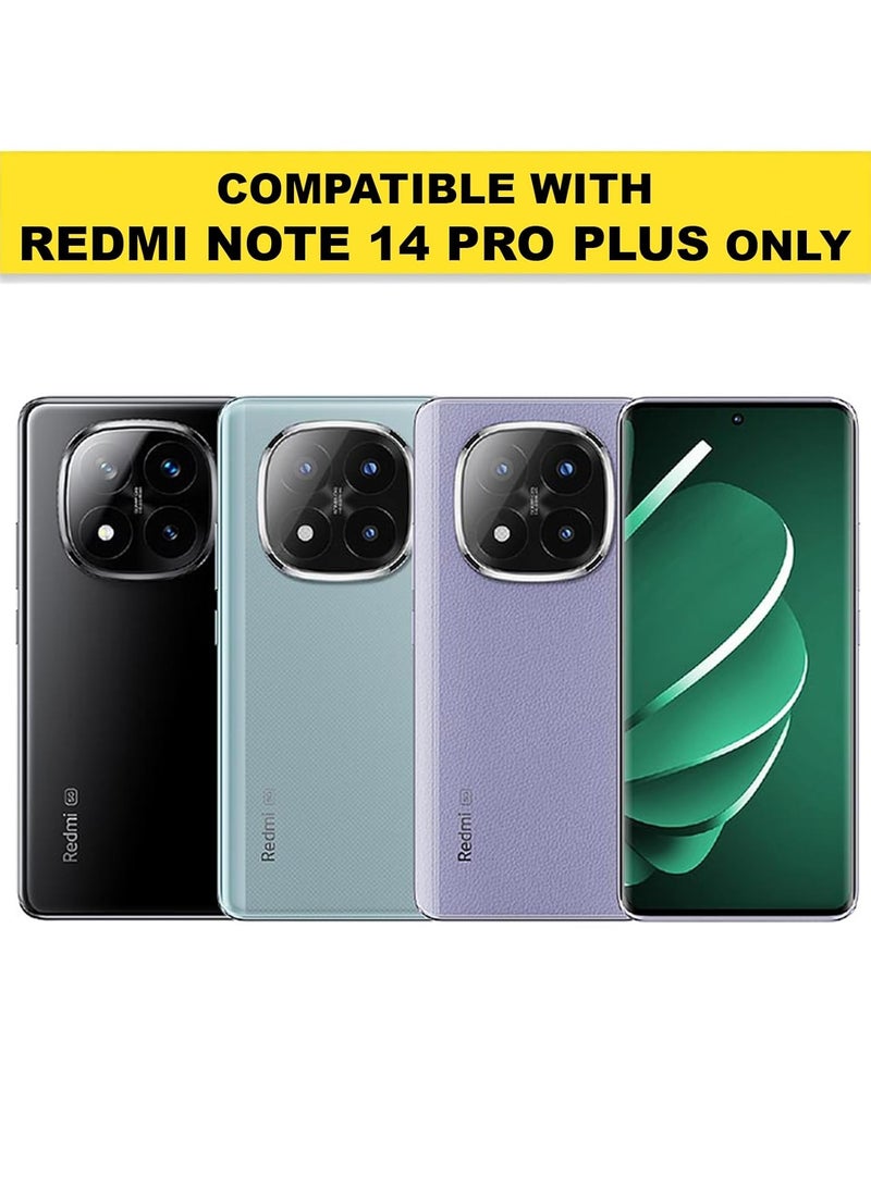 Case Cover Shockproof Hard PC Back Soft TPU Frame Anti-yellowing Slim Protective Cover Compatible with Redmi Note 14 Pro Plus 5G (Clear) - Image 2