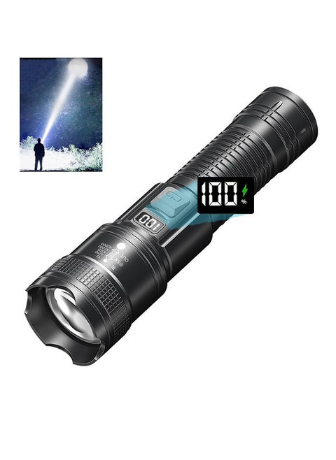 Rechargeable Flashlights High Lumens, 30000lm Super Bright&Long-Range Flashlight, 4 modes Glare Flashlight USB Charging LED Multifunction Flashlight with Power Display for Night Hiking Biking Fishing Outdoor Activity