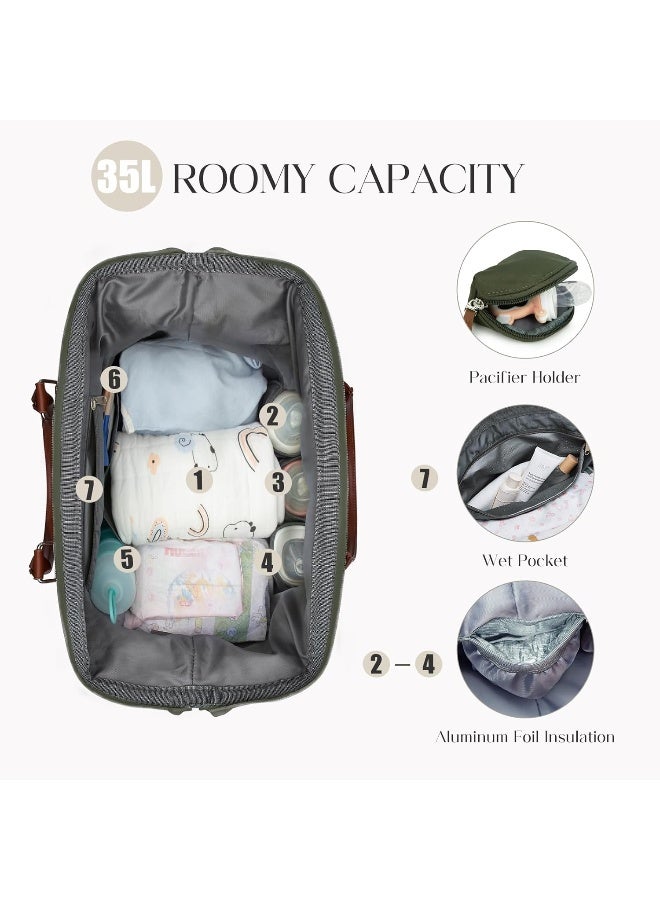 printe Women Diaper Bag Oversized - Image 4