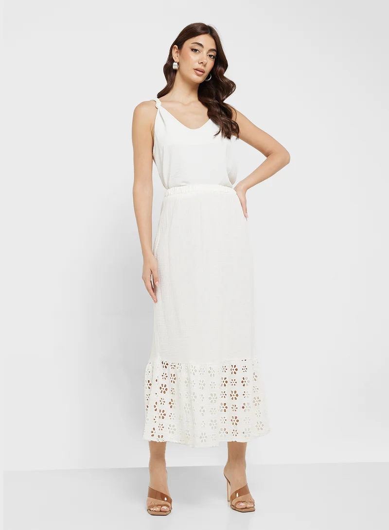 VERO MODA VMNATALI HW ANCLE SKIRT WVN GA