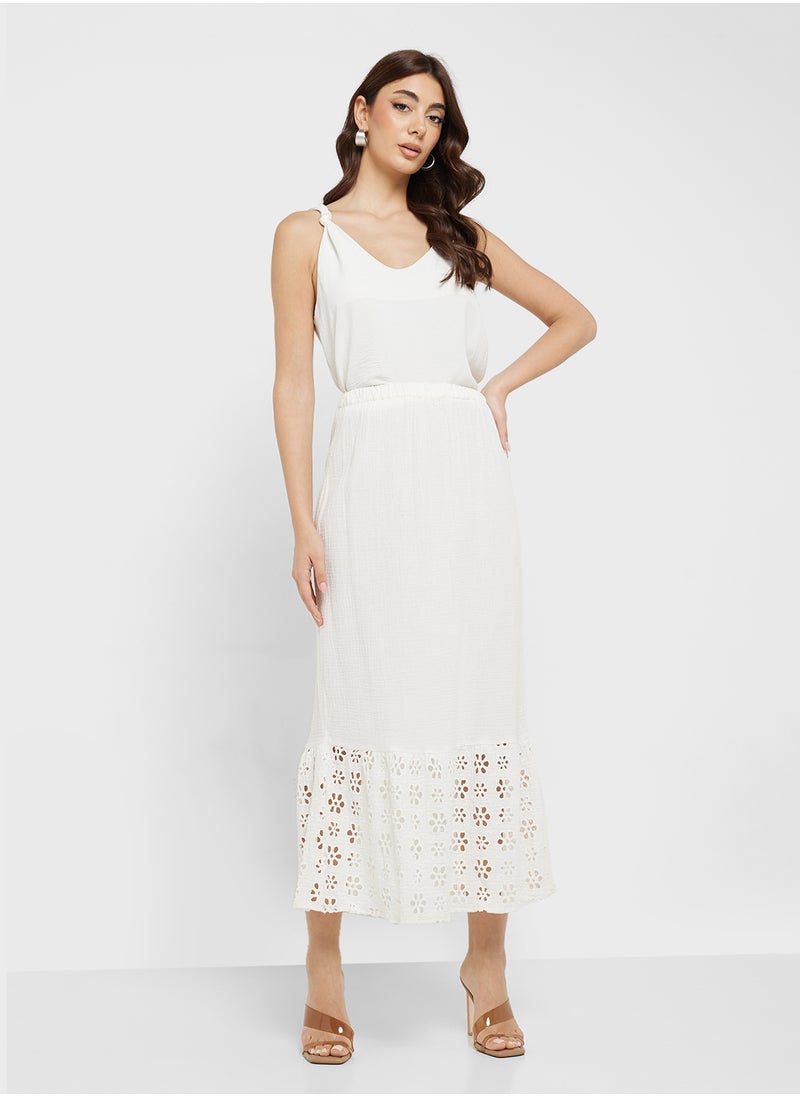 VERO MODA VMNATALI HW ANCLE SKIRT WVN GA  - Image 4
