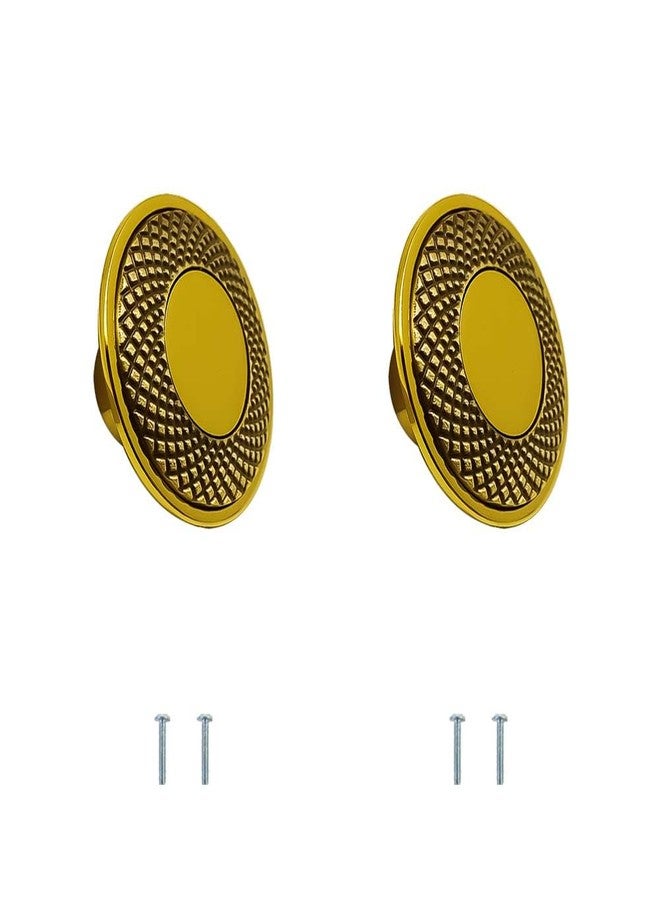 VOLO Antique Gold Brass Finish Cabinet Knob - Knobs for Drawers and Cabinets, Perfect for Home and Office (Model S-202) (2) - Image 1