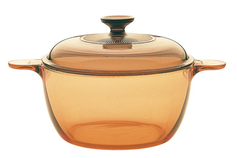Visions VISIONS 15 Litre Pyroceram Glass Cookpot with Glass Cover Brown 