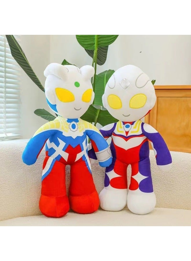 Ultraman Plush Toy Doll Large Boy Sleeping Pillow Rag Doll Superman Doll Children's Birthday Gift-Specifications:40cm -Color:Ultraman Tiga - Image 2