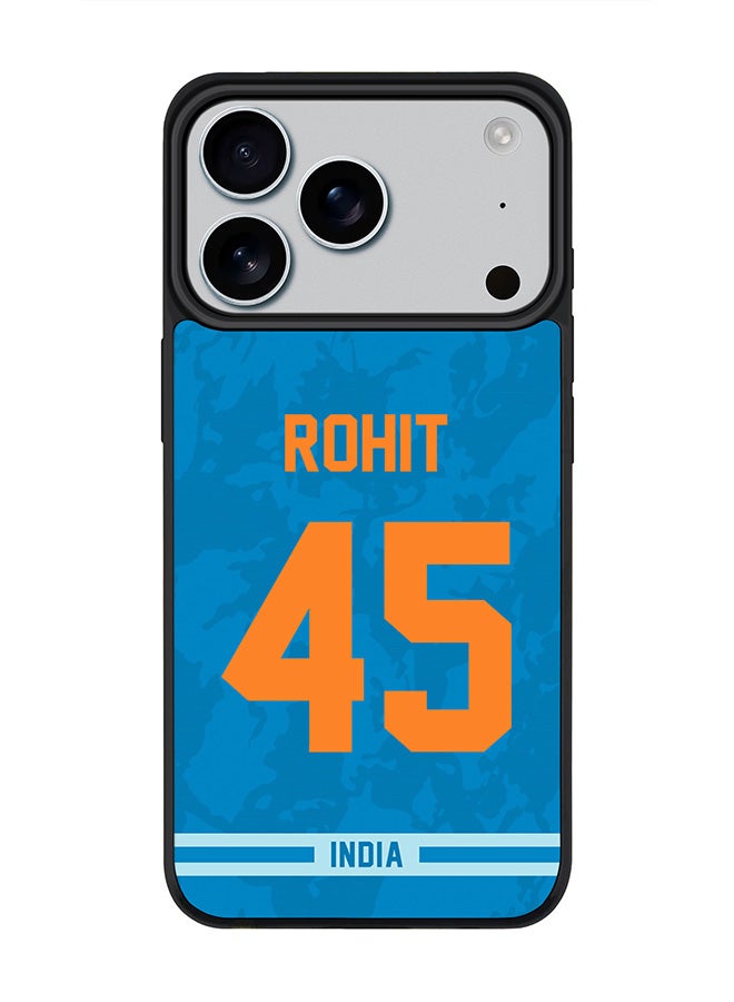 Stylizedd iPhone 17 Pro Case, [Compatible with MagSafe] Slim Magnetic cover Phone Case iPhone 17 Pro -India Rohit Sharma, Jersey No 45 - Image 1