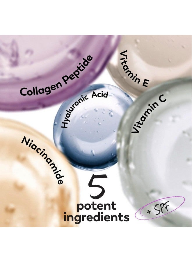 كريم أولاي سوبر مع واقي من الشمس SPF 30، 1.7 أونصة، مرطب خفيف الوزن للغاية للوجه - فيتامين C وE، حمض الهيالورونيك، النياسيناميد، ببتيد الكولاجين - يرطب وينعم ويفتح ويشد ويحمي - Image 4