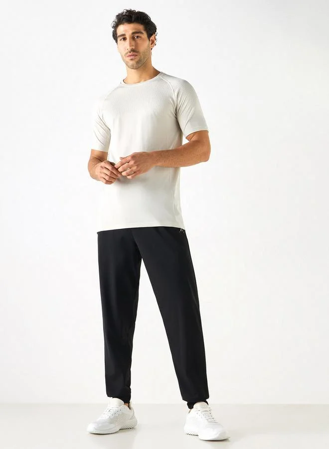 ADOT by Splash Textured T-shirt with Short Sleeves