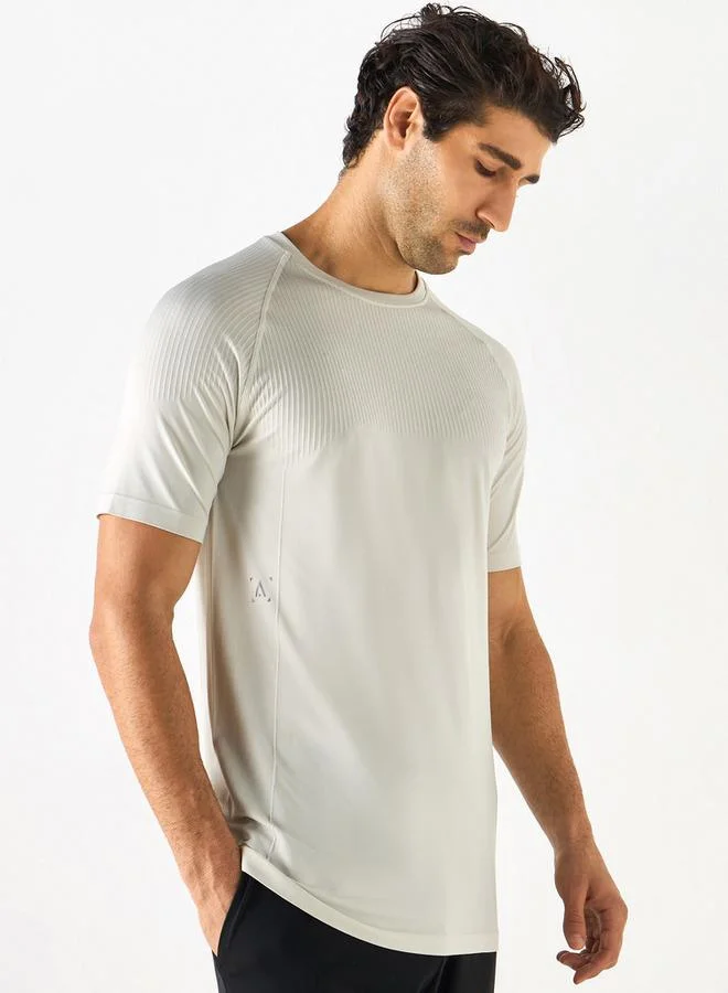 ADOT by Splash Textured T-shirt with Short Sleeves