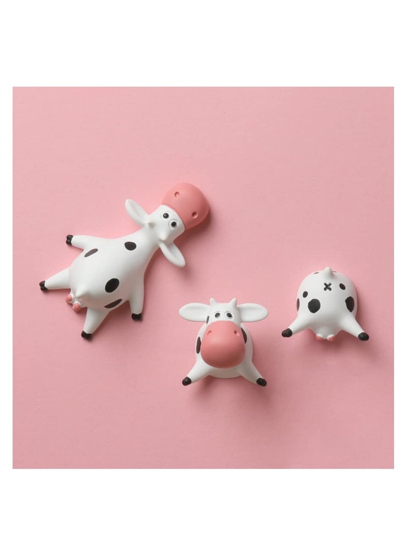 Adorable 3D Cow Resin Fridge Magnets  Decor for Kitchen Office Whiteboard Set of 3  - Image 4