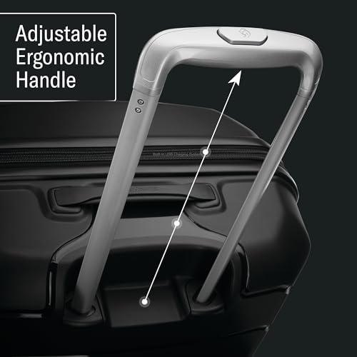 Samsonite حقائب سامسونيت فري فورم الصلبة المحمولة مع عجلات دوارة - حقيبة صلبة - معتمدة من TSA وشركات الطيران - قابلة للتوسيع، عجلات سلسة للسفر الخفيف - أبيض/رمادي - Image 5
