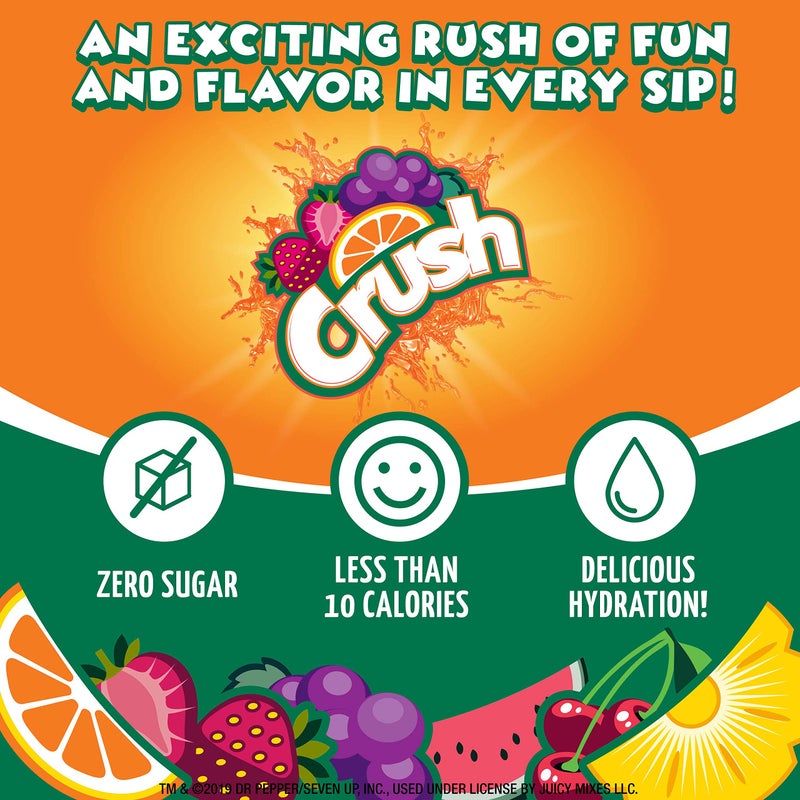 Crush Grape Flavored Powder Drink Mix, 6 Pieces, Sugar Free, 0.48 Ounces (Pack Of 12) - Image 3