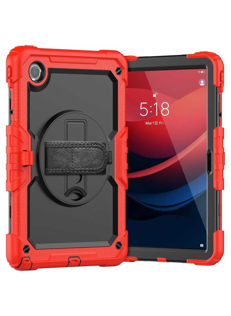 Lenovo Tab M11 11 inch TB-330FU/TB-331FC, Full Body Protective Shockproof Case with 360 Degrees Rotating Hand Strap/Stand/Screen Protector/Pencil Holder 