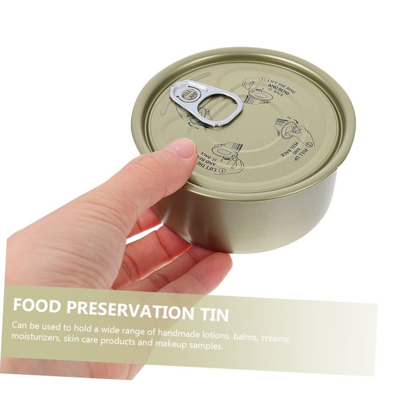 12 Pcs Large Pet Food Tin Cans With Airtight Lids For Cake Dessert Candy And Food Storage - Image 5