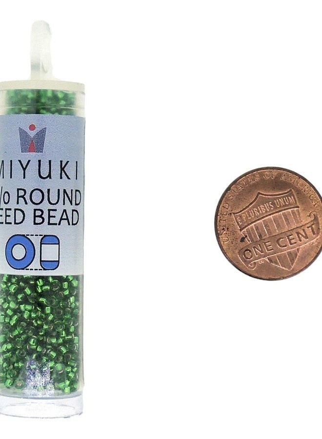 Miyuki Round Seed Bead Size 15/0 8.2g SL Light Green - Image 4