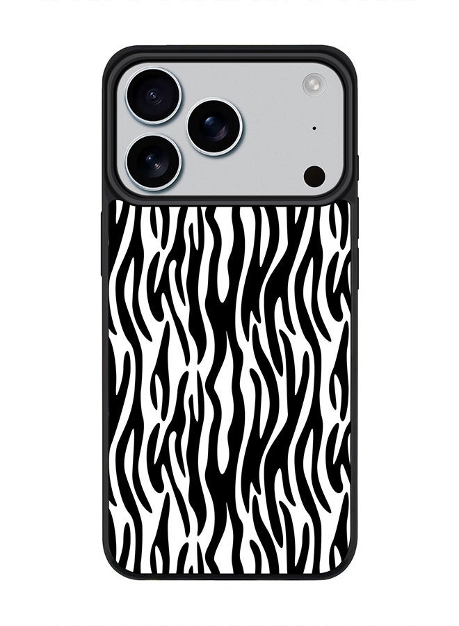 Stylizedd iPhone 17 Pro Case, [Compatible with MagSafe] Slim Magnetic cover Phone Case iPhone 17 Pro -Zebra Stripes - Image 1