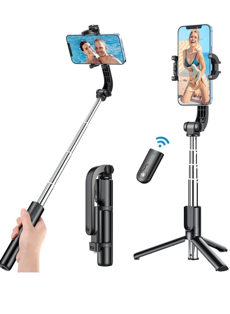 ELTRAZONE Selfie Stick Tripod Bluetooth, Extendable Phone Tripod Selfie Stick with Wireless Remote Shutter - Image 1