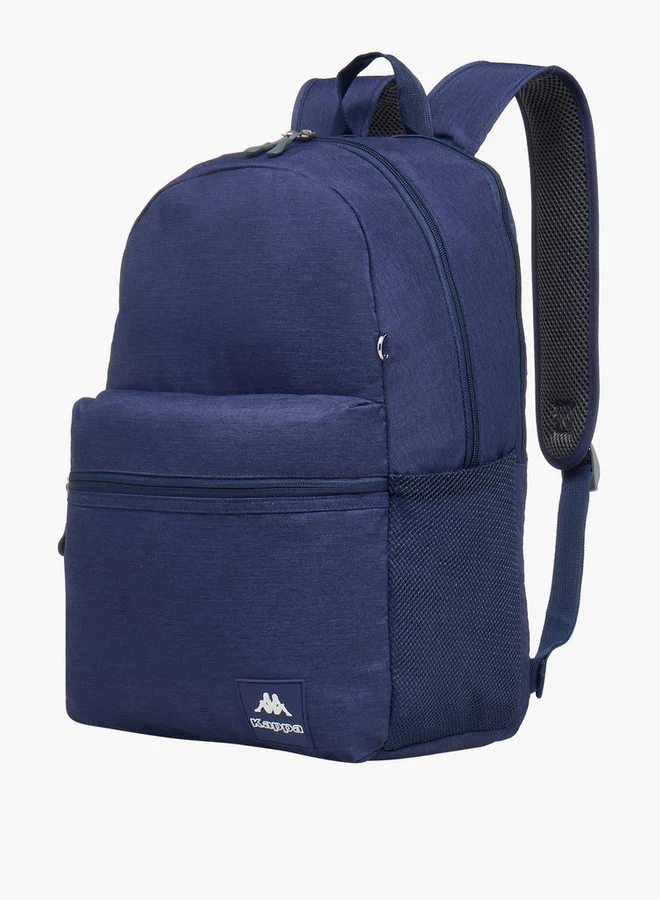 Kappa blue Boys Logo Print School Backpack with Pencil Pouch - 30x13x44 cm  | Best Price UAE